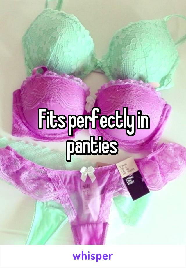 Fits perfectly in panties 