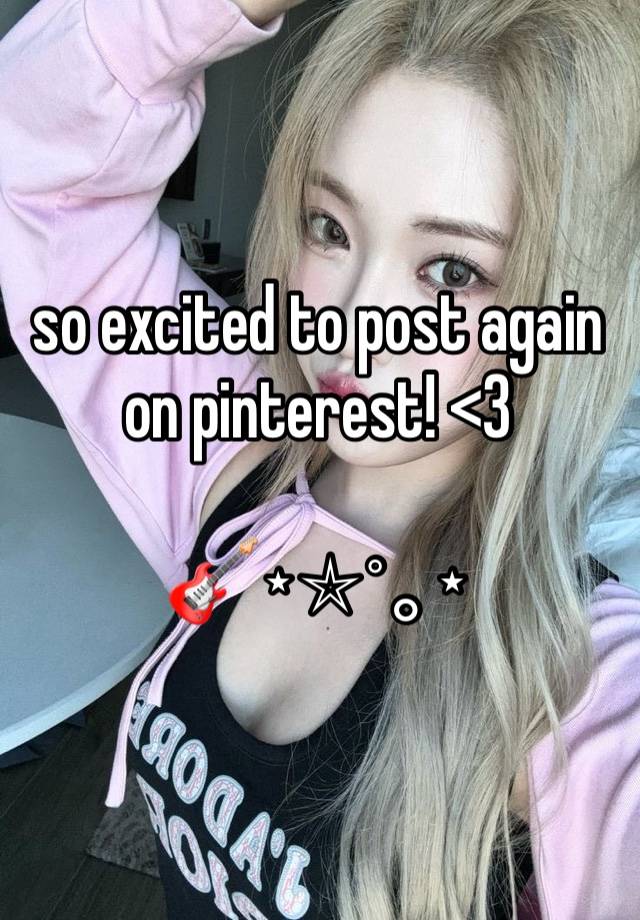 so excited to post again on pinterest! <3

🎸⋆⭒˚｡⋆