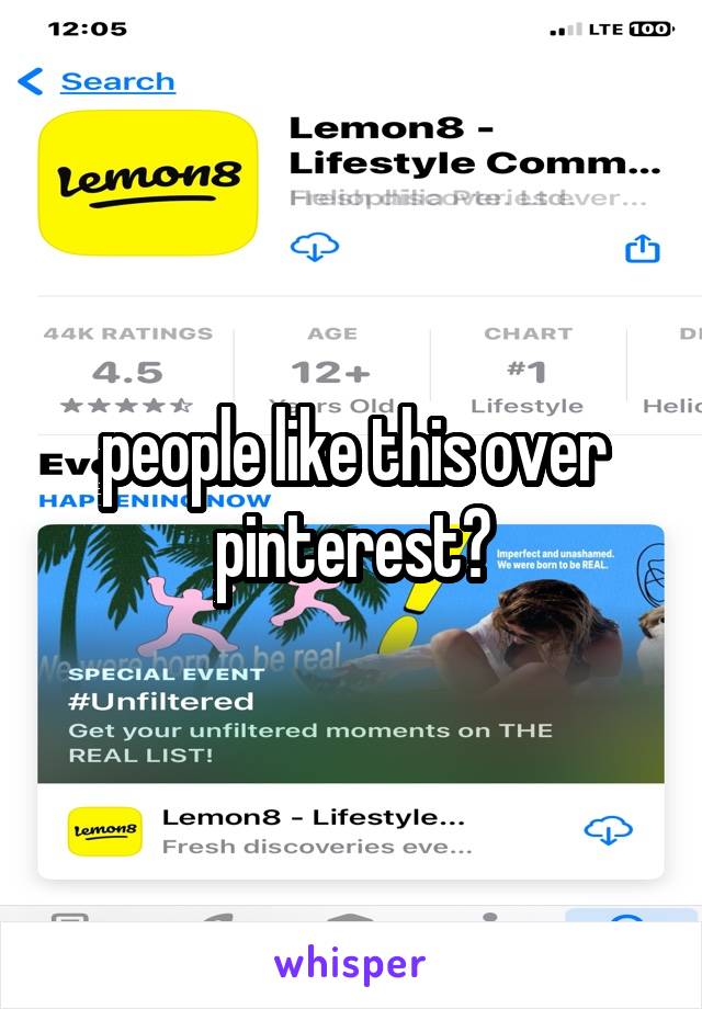 people like this over pinterest?