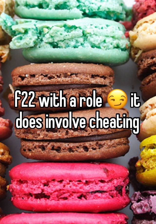 f22 with a role 😏 it does involve cheating 