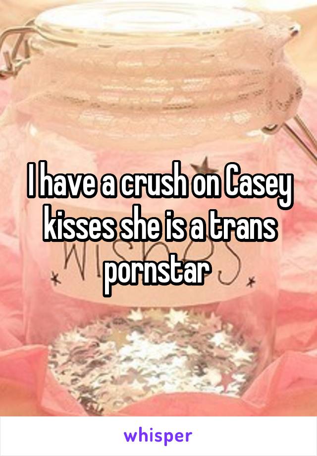 I have a crush on Casey kisses she is a trans pornstar 