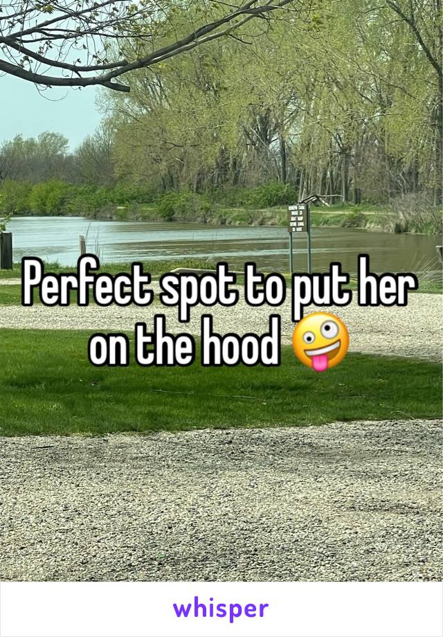Perfect spot to put her on the hood 🤪