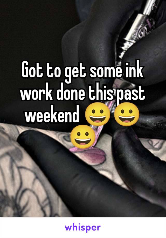 Got to get some ink work done this past weekend 😀😀😀