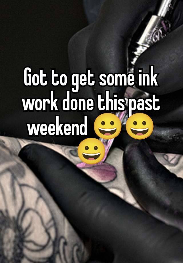 Got to get some ink work done this past weekend 😀😀😀