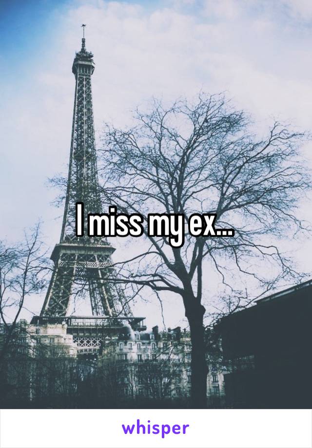 I miss my ex…