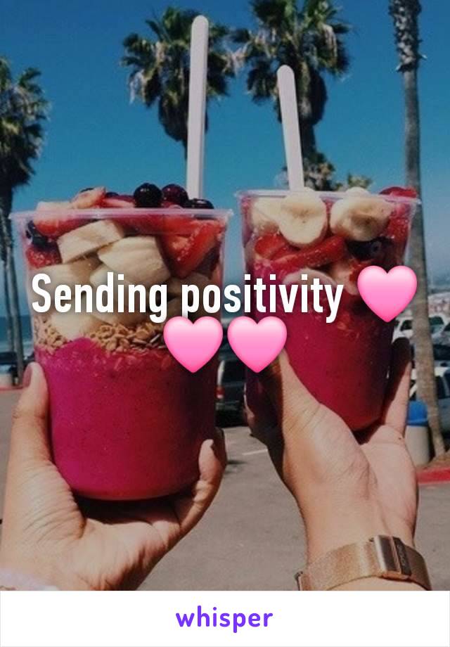 Sending positivity 🩷🩷🩷