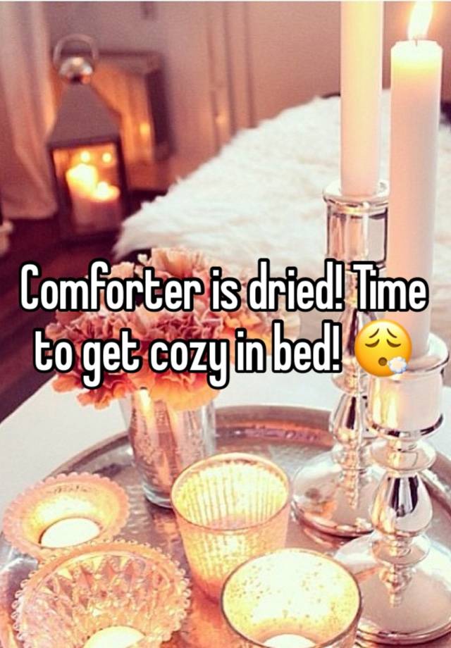 Comforter is dried! Time to get cozy in bed! 😮‍💨