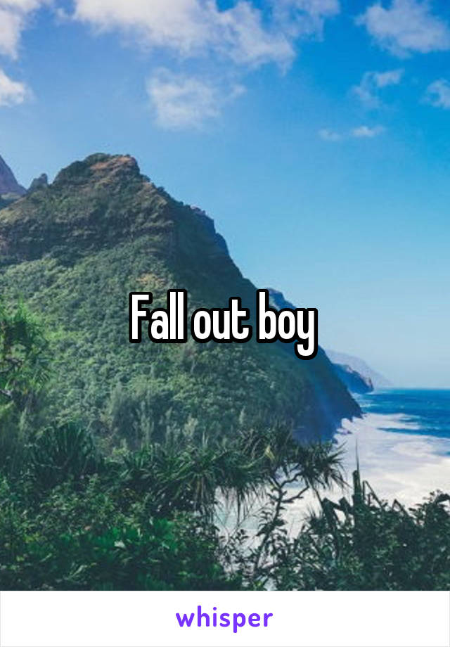 Fall out boy 