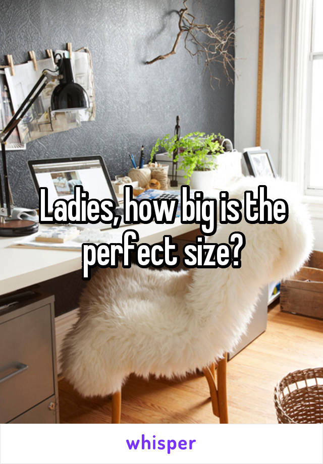 Ladies, how big is the perfect size?