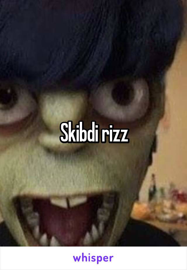 Skibdi rizz