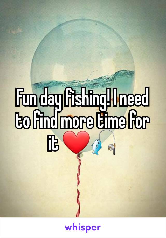 Fun day fishing! I need to find more time for it ❤️🎣