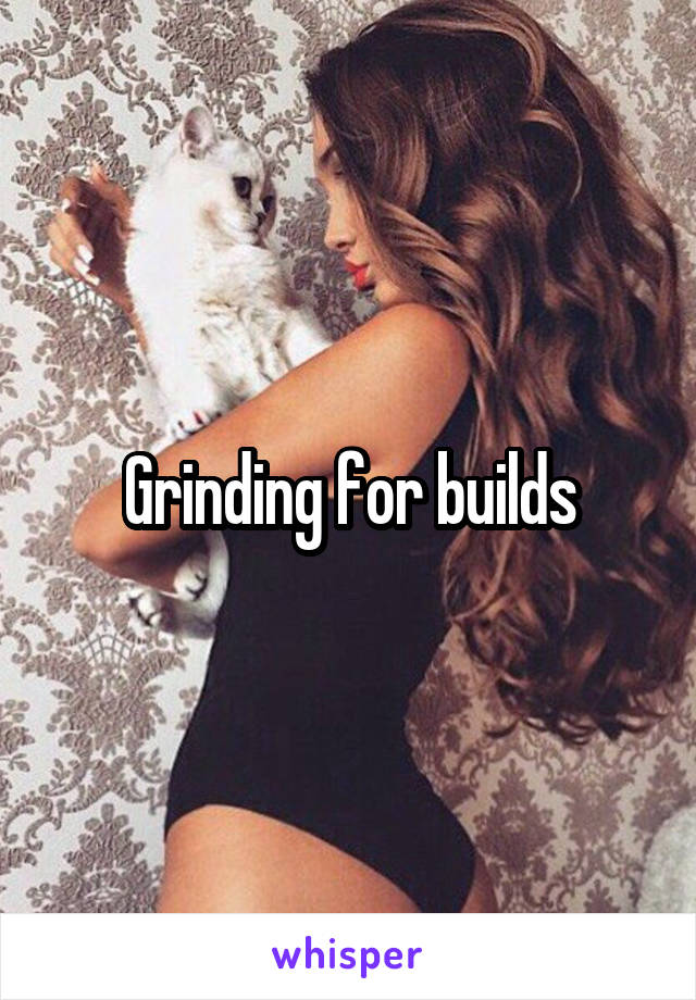 Grinding for builds