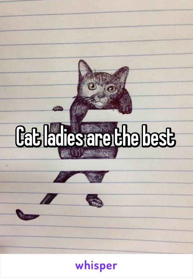 Cat ladies are the best 