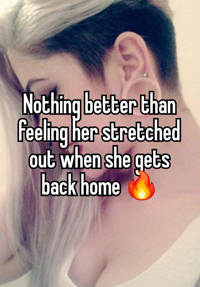 Nothing better than feeling her stretched out when she gets back home 🔥