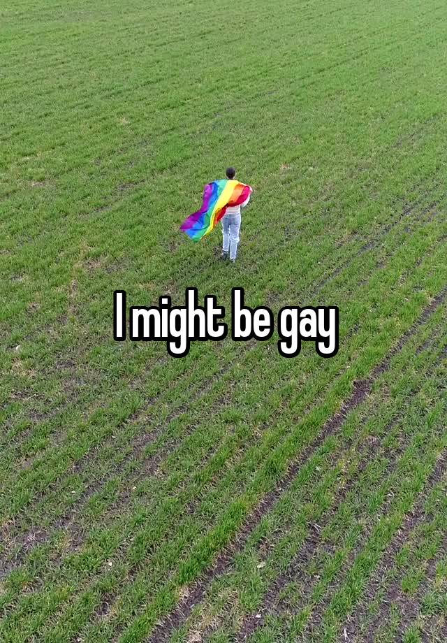 I might be gay
