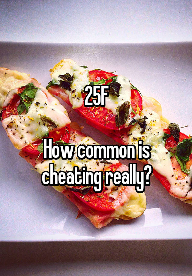 25F

How common is cheating really?