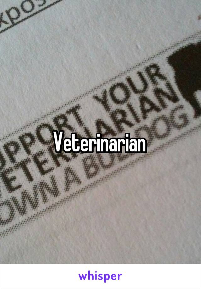 Veterinarian 