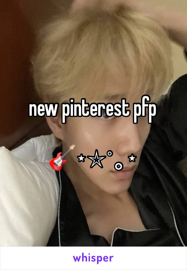 new pinterest pfp

🎸⋆⭒˚｡⋆