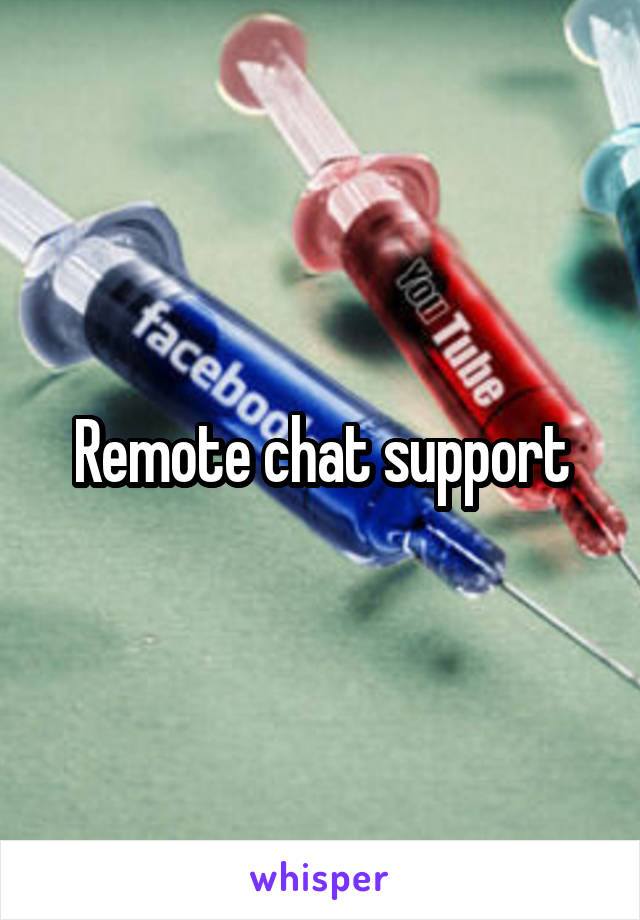 Remote chat support