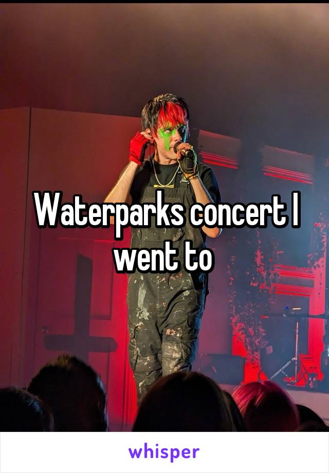 Waterparks concert I went to 