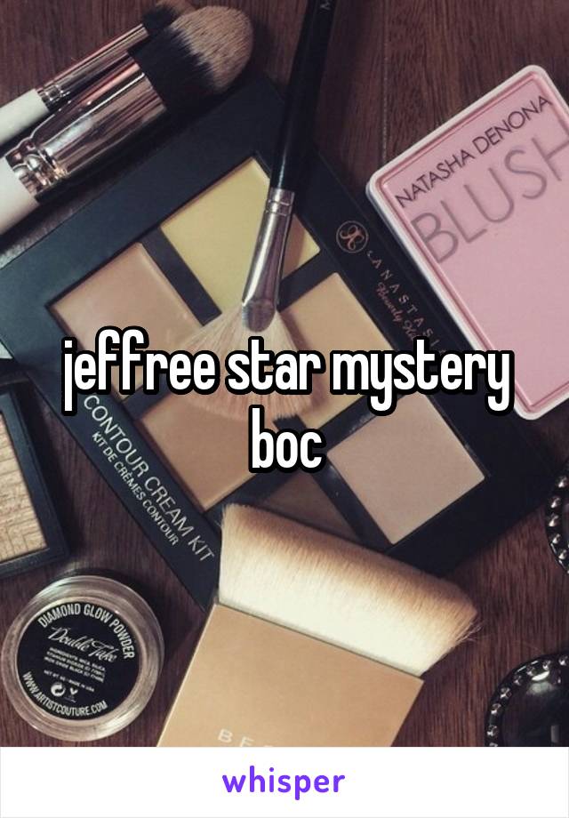 jeffree star mystery boc