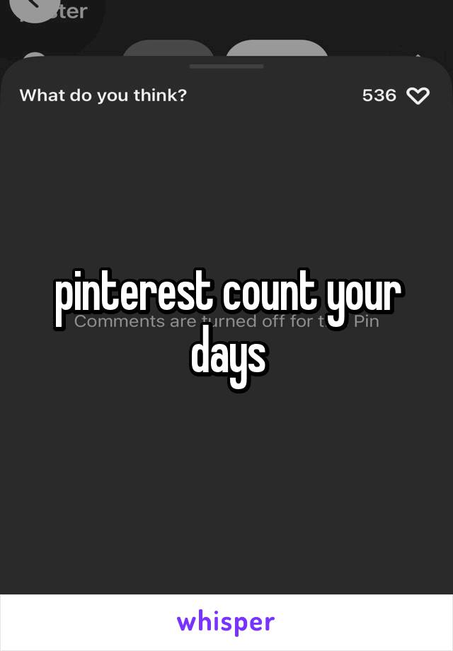 pinterest count your days