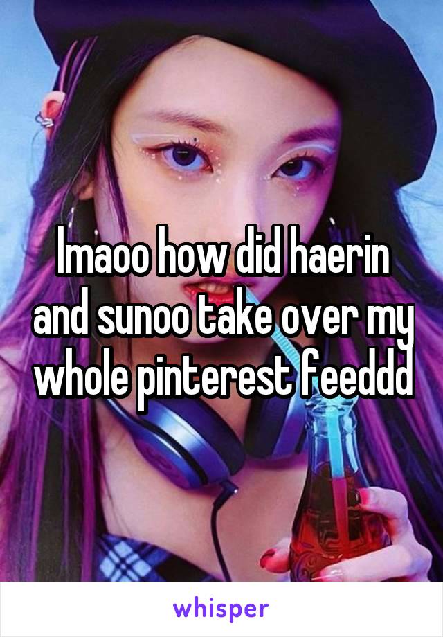 lmaoo how did haerin and sunoo take over my whole pinterest feeddd