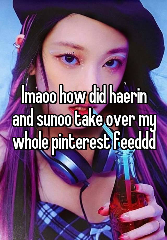 lmaoo how did haerin and sunoo take over my whole pinterest feeddd