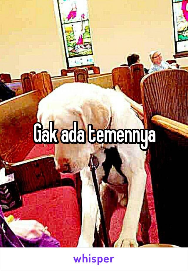 Gak ada temennya