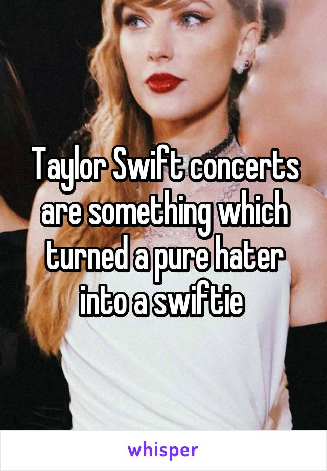 Taylor Swift concerts are something which turned a pure hater into a swiftie 