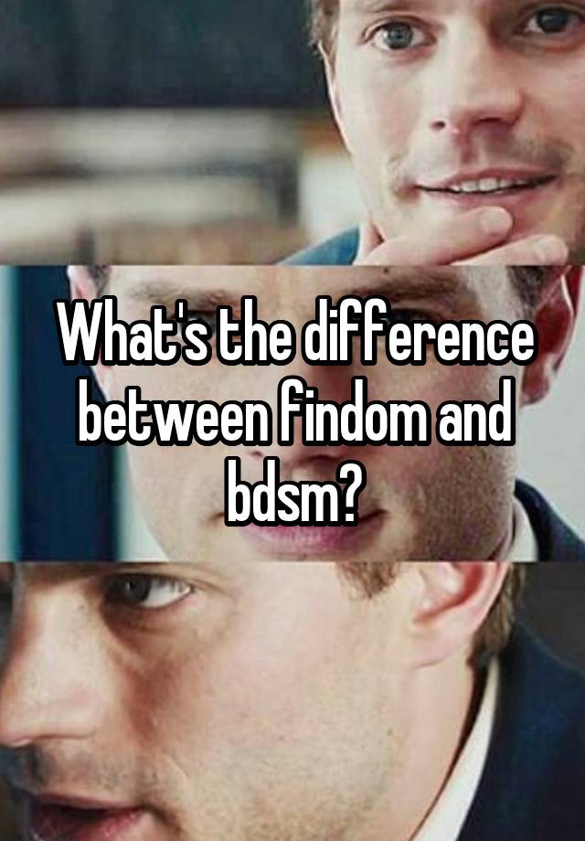 What's the difference between findom and bdsm?