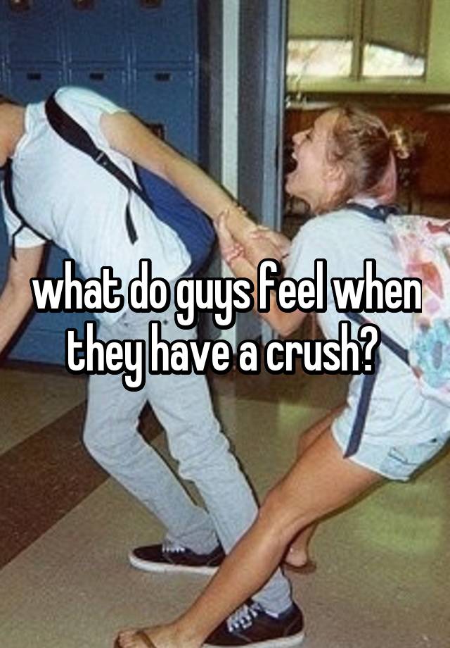 what do guys feel when they have a crush? 