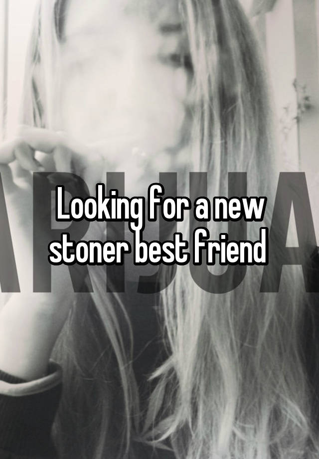 Looking for a new stoner best friend 