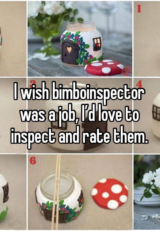 I wish bimboinspector was a job, I’d love to inspect and rate them.