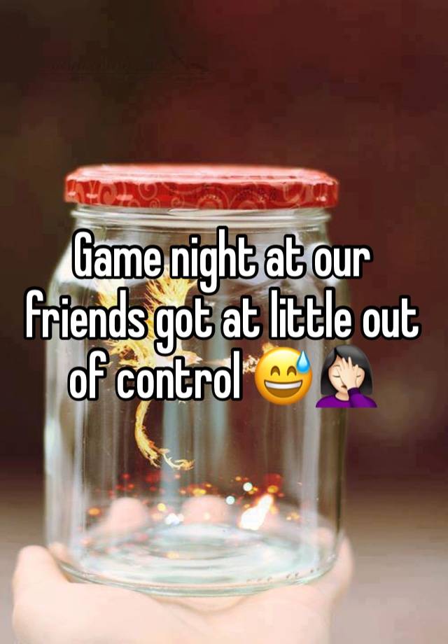 Game night at our friends got at little out of control 😅🤦🏻‍♀️