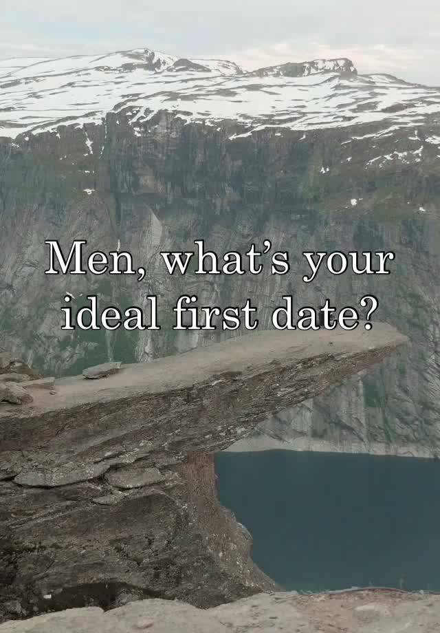 Men, what’s your ideal first date?