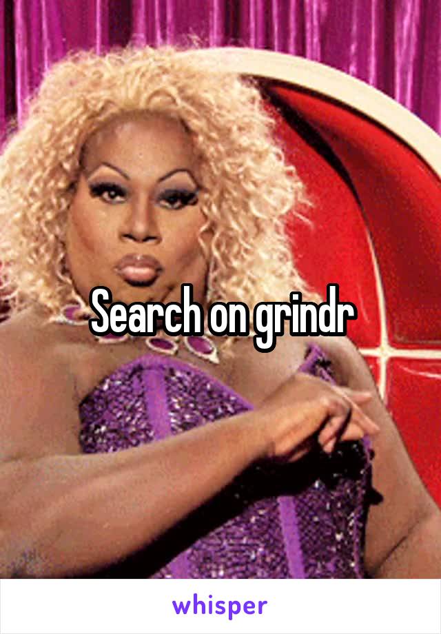 Search on grindr