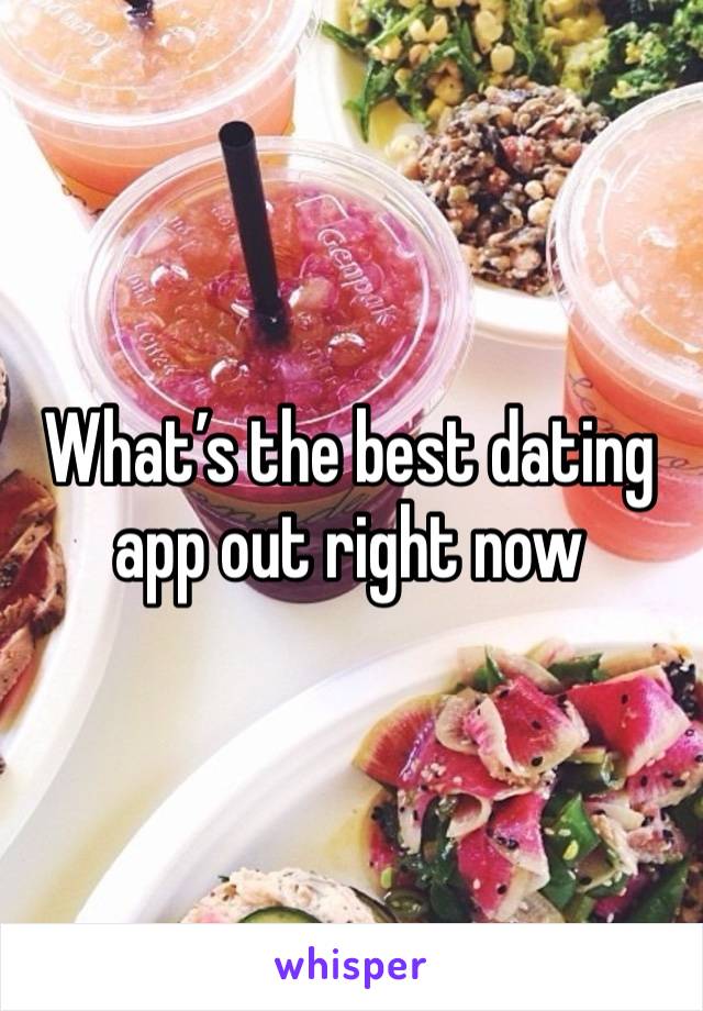 What’s the best dating app out right now