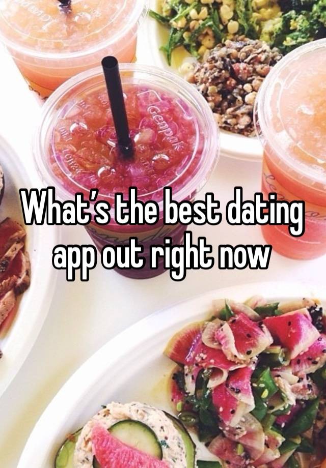 What’s the best dating app out right now