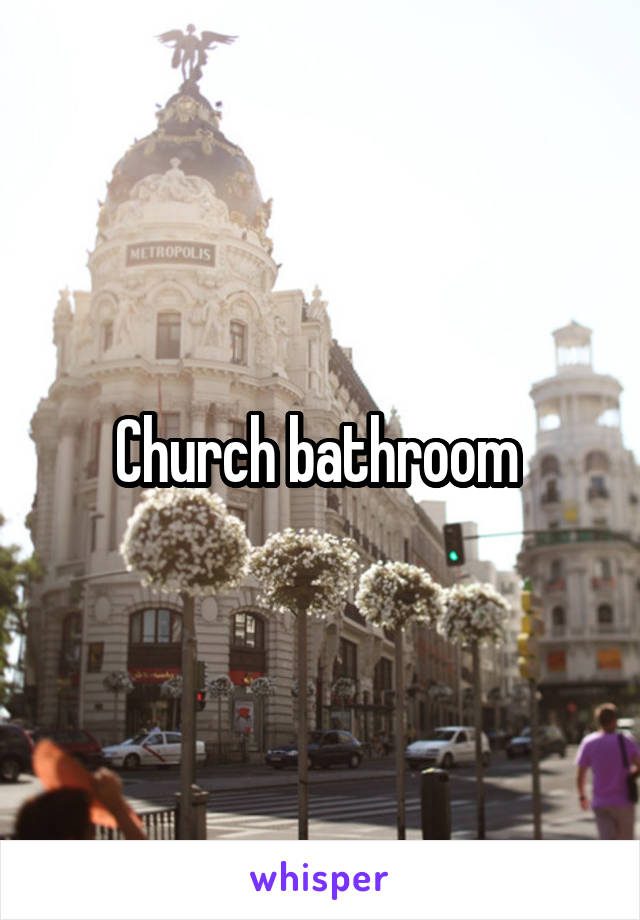 Church bathroom 