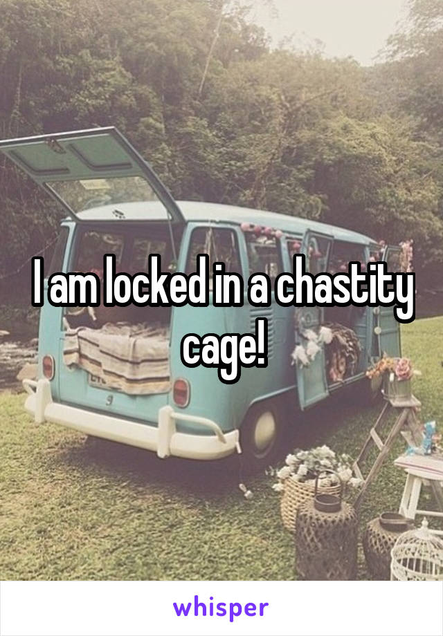 I am locked in a chastity cage!