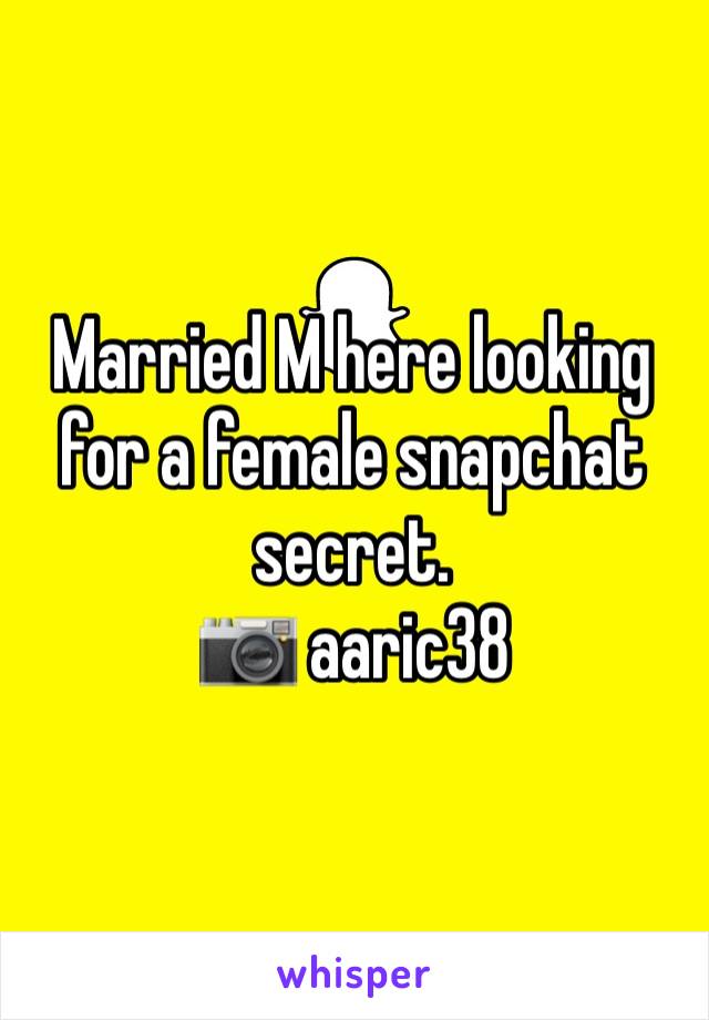 Married M here looking for a female snapchat secret.
📷 aaric38