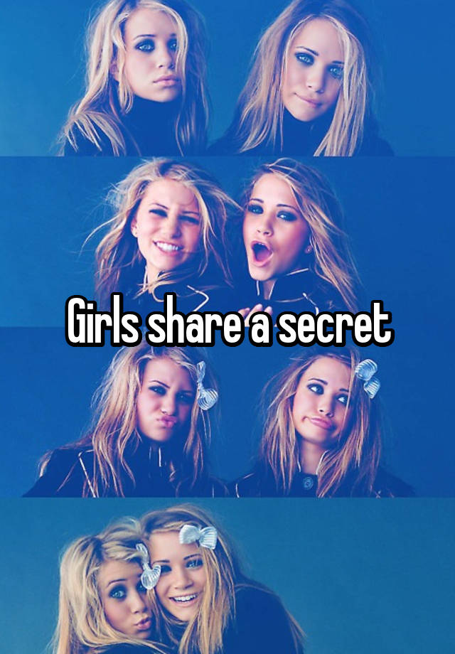 Girls share a secret