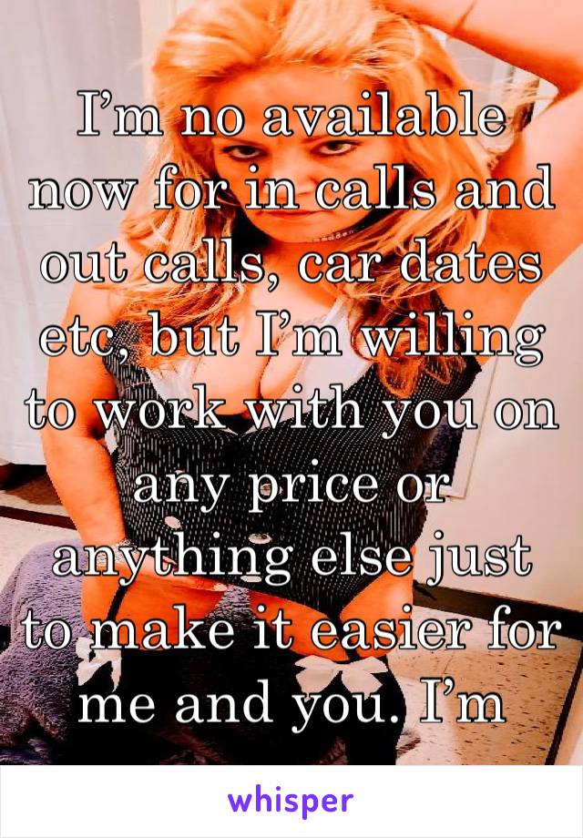 I’m no available now for in calls and out calls, car dates etc, but I’m willing to work with you on any price or anything else just to make it easier for me and you. I’m northsideyuú