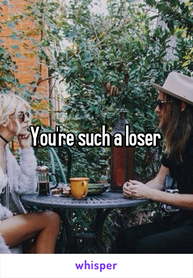You're such a loser 