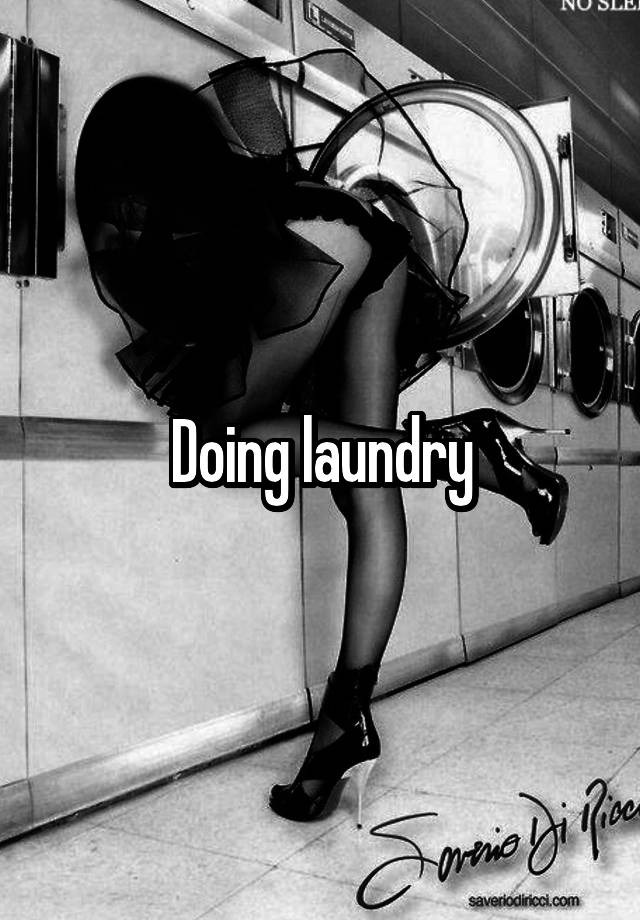 Doing laundry