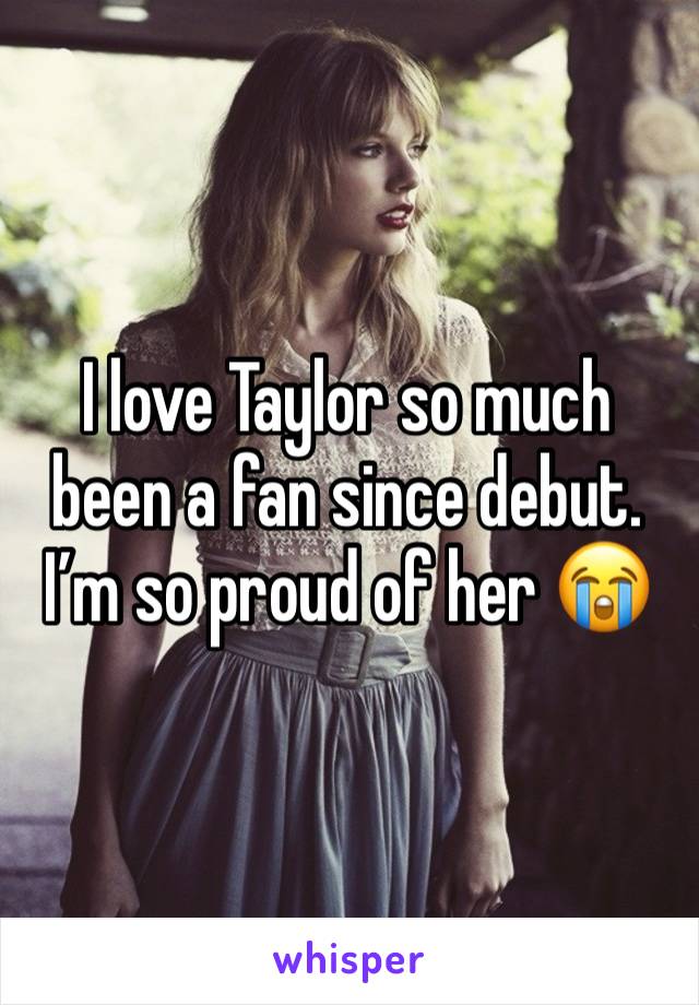 I love Taylor so much been a fan since debut. I’m so proud of her 😭