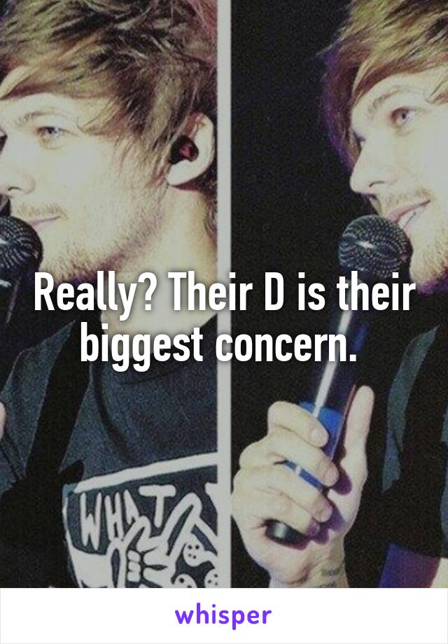 Really? Their D is their biggest concern. 