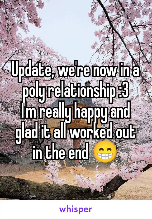 Update, we're now in a poly relationship :3
I'm really happy and glad it all worked out in the end 😁