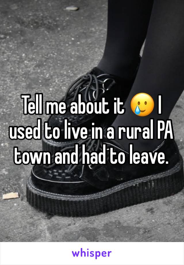 Tell me about it 🥲 I used to live in a rural PA town and had to leave. 